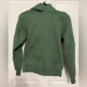 Aritzia TNA Cozy Fleece SweatFleece Hoodie 2XS Green Oversized Pullover